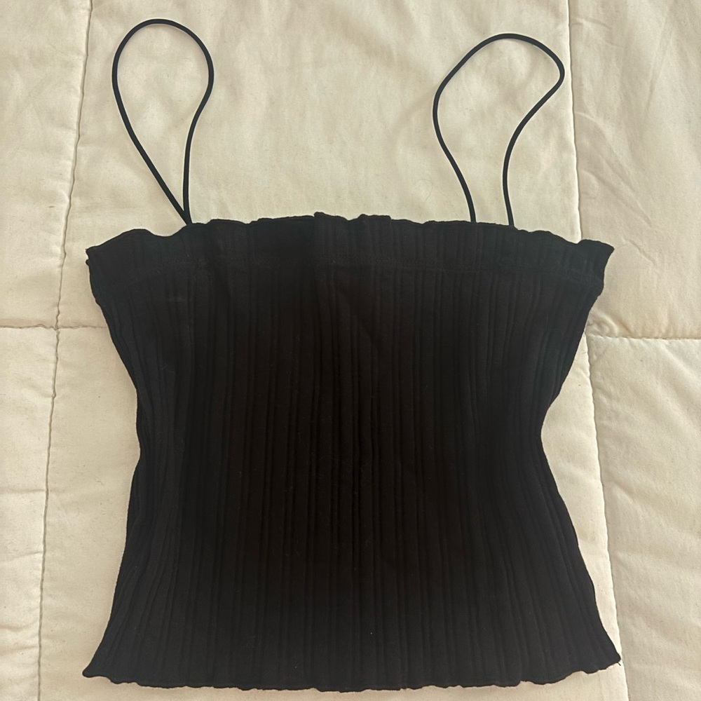 Better Be Black Ribbed Camisole